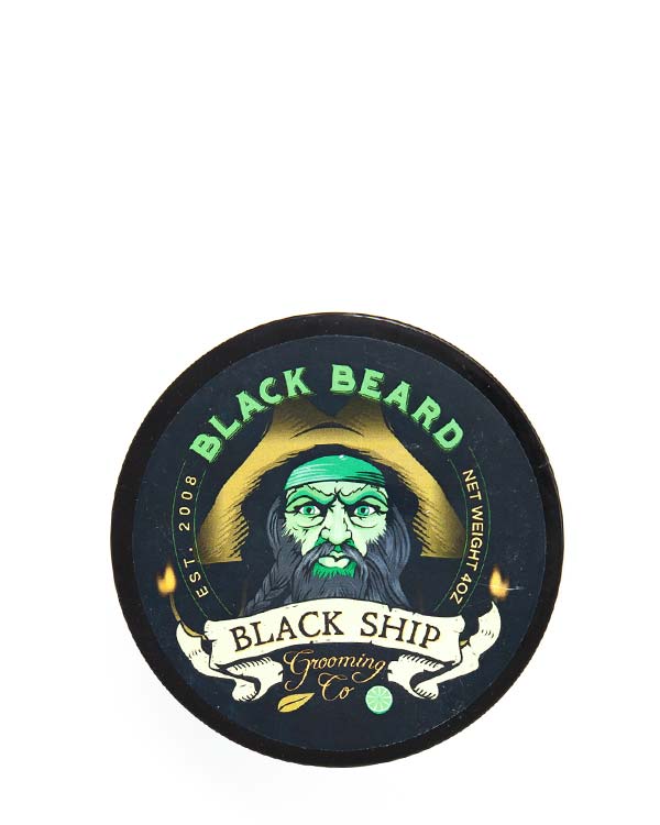 BLACK SHIP GROOMING CO BLACK BEARD SHAVE SOAP 4 OZ