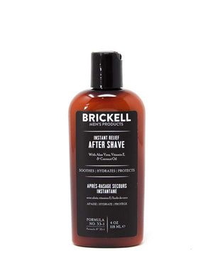 BRICKELL INSTANT RELIEF AFTER SHAVE 4 OZ