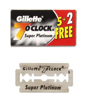 GILLETTE 7 O'CLOCK SUPER PLATINUM BLADES 5+2 PACK