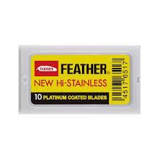 FEATHER HI-STAINLESS DOUBLE EDGE 10 PACK