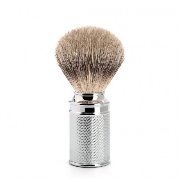 MUHLE SILVERTIP BADGER CHROME PLATED HANDLE SHAVE BRUSH 091 M 89