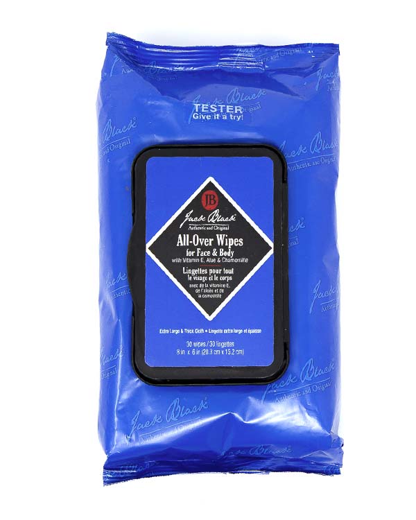 JACK BLACK ALL-OVER WIPES, 30 WIPES