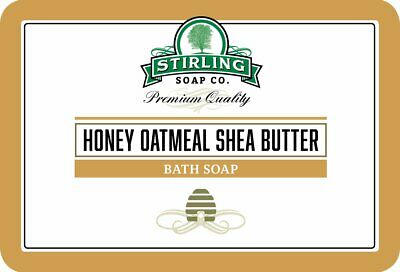 STIRLING SOAP CO HONEY OATMEAL SHEA BUTTER BATH SOAP 5.5 OZ