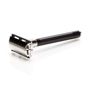 FEATHER DOUBLE EDGE RAZOR WITH TWO HI-STAINLESS BLADES
