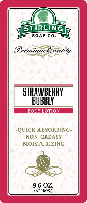 STIRLING SOAP CO STRAWBERRY BUBBLY BODY LOTION 9.6 OZ