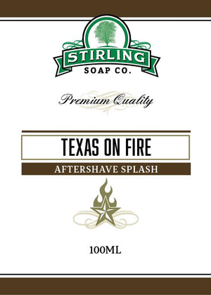 STIRLING SOAP CO TEXAS ON FIRE AFTERSHAVE SPLASH 100ml