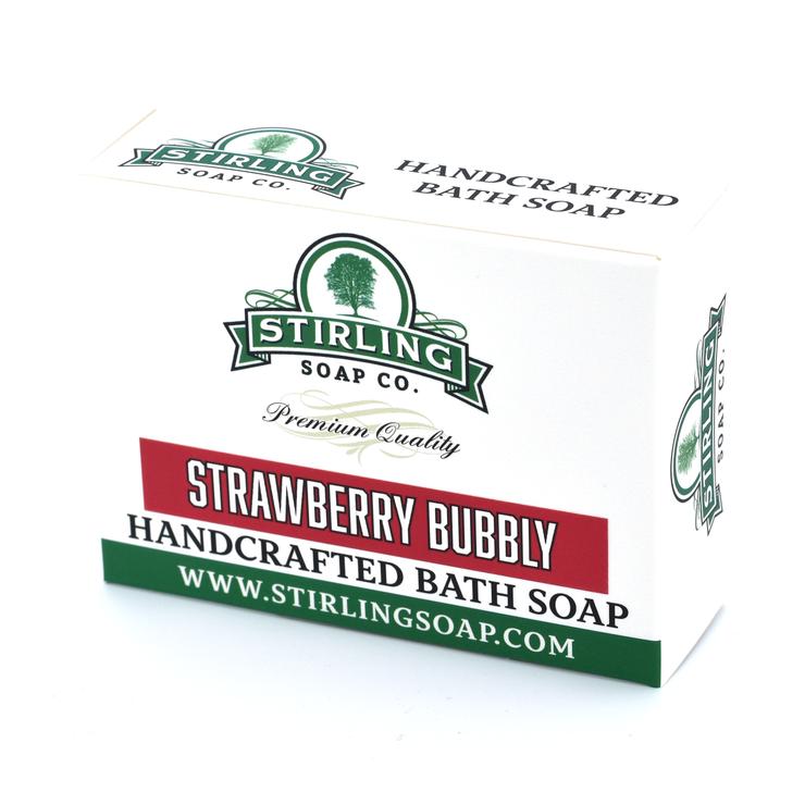 STIRLING SOAP CO STRAWBERRY BUBBLY BATH SOAP 5.5 OZ